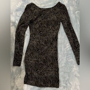 Windsor size small black and gold dress
